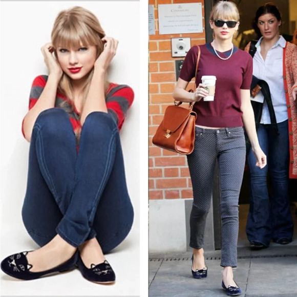 Charlotte Olympia Kitty Cat Gray Suede Flats Loafers, EU 38 US 7.5-8 - Picture 10 of 12